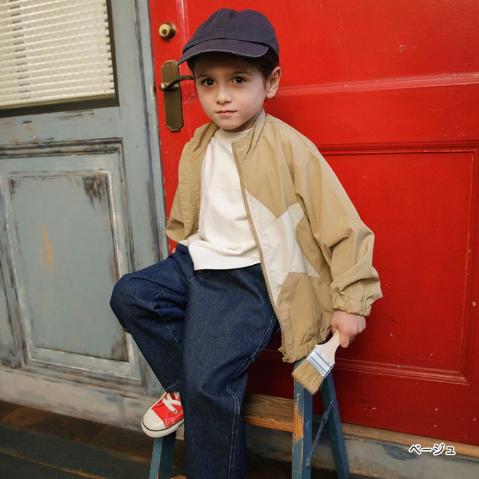 日本 BRANSHES - 潑水加工 率性星星尼龍風衣外套-炭灰