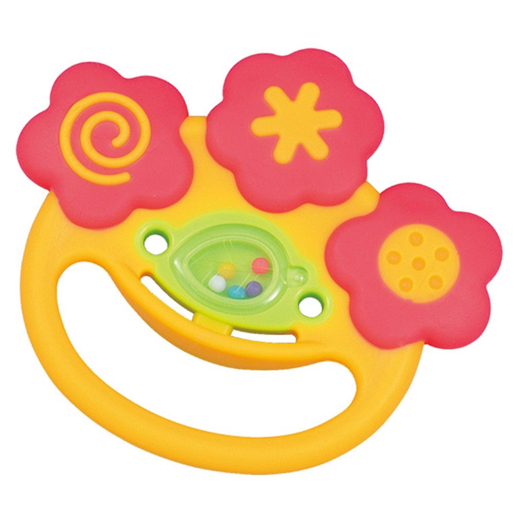 日本樂雅 Toyroyal - LOVE系列-微笑搖鈴固齒玩具-3M以上