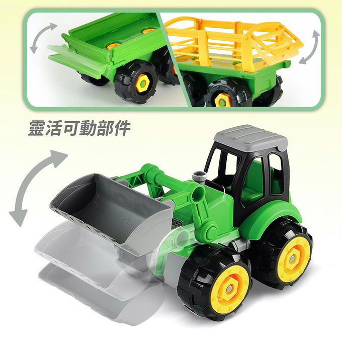 CuteStone - 兒童仿真拆裝工具車套裝收納玩具32件組(福利品盒損出清)