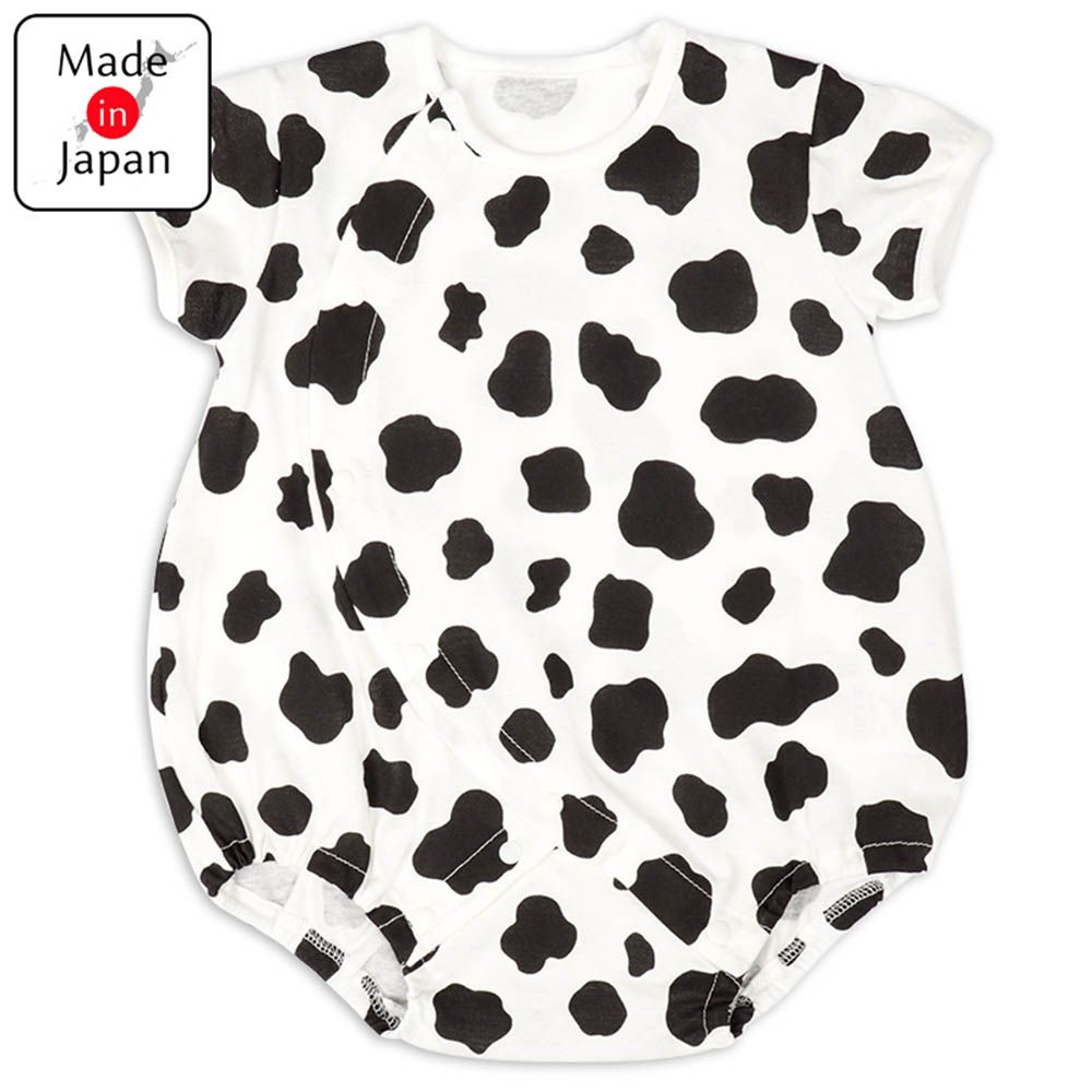 短袖兔裝-乳牛-米白色