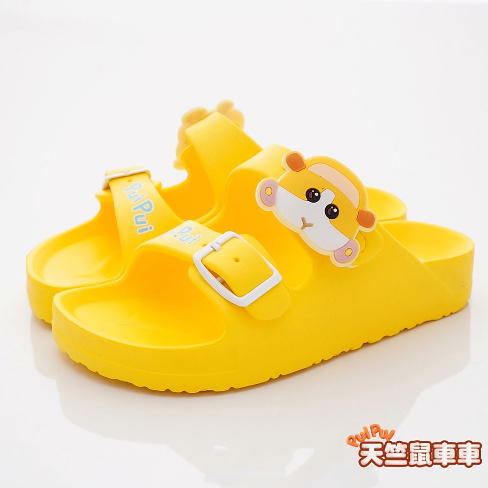 天竺鼠車車 - 台灣製天竺鼠車車休閒拖鞋(中小童段)-黃
