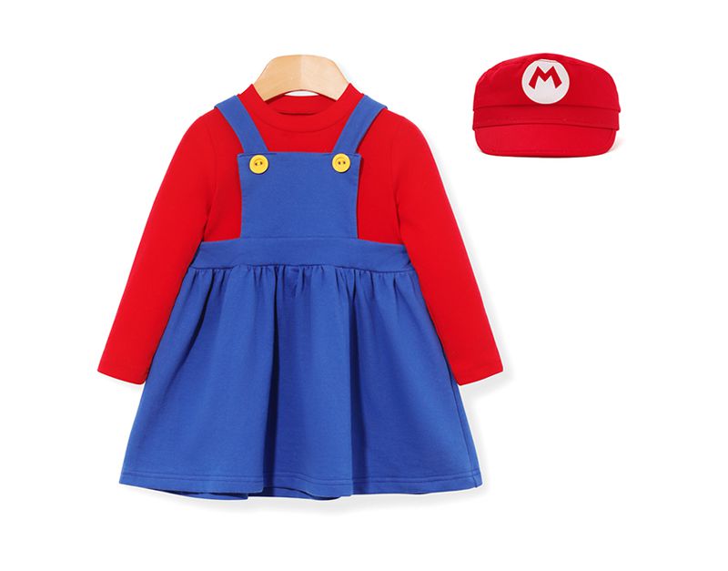 韓國 OZKIZ - 卡通女寶套裝(附帽子)/萬聖節-紅