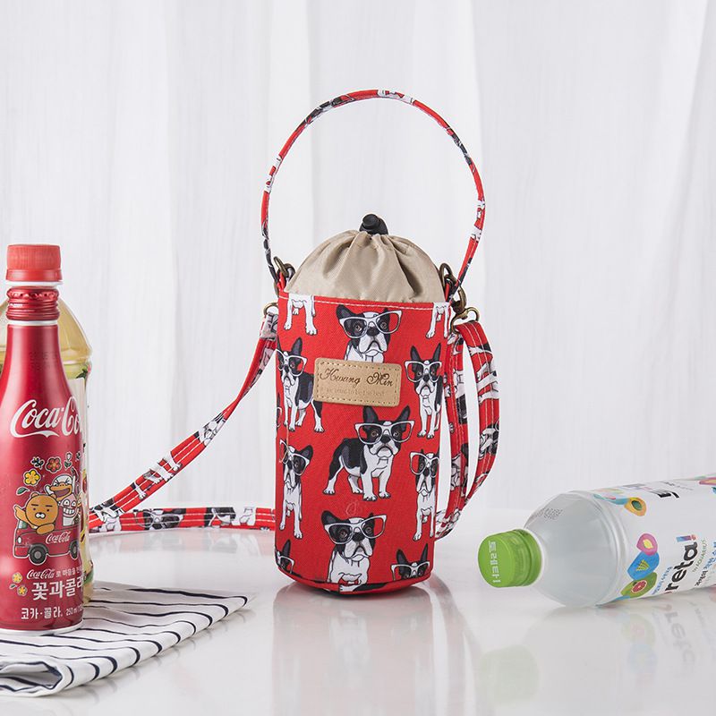 2way防水保溫飲料水壺袋-羊駝樂園 (直徑10cm高17cm)