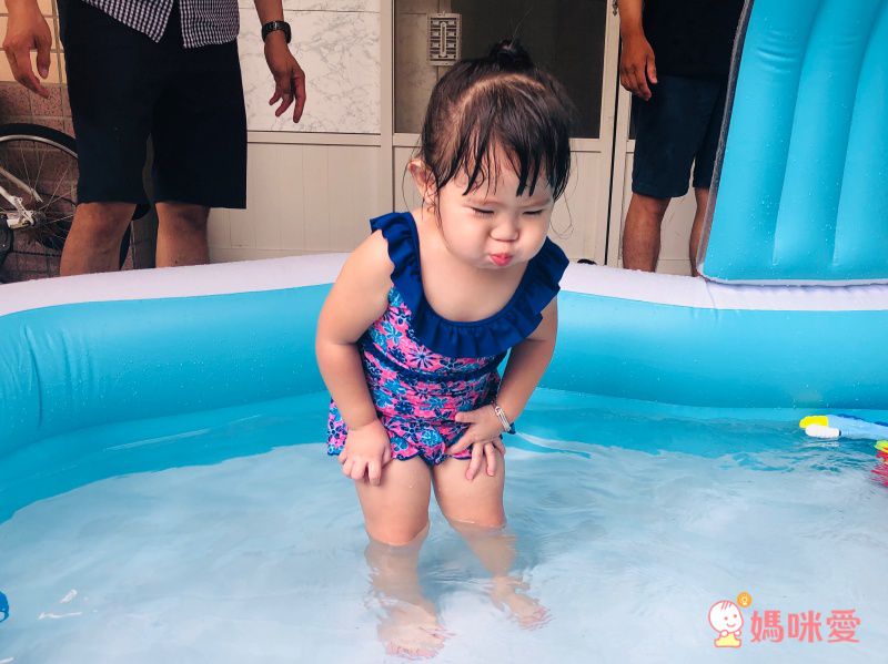 德國Playshoes - 抗UV防曬兒童連身泳裝-復古波點裙