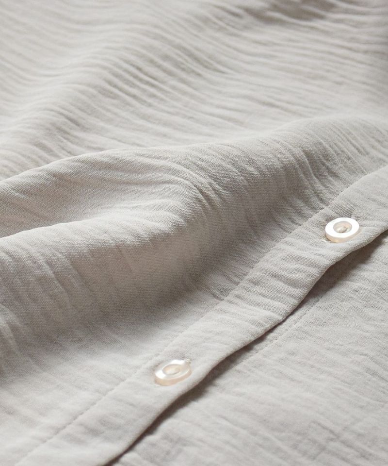 日本 zootie - 後背蕾絲拼接造型長袖襯衫-杏