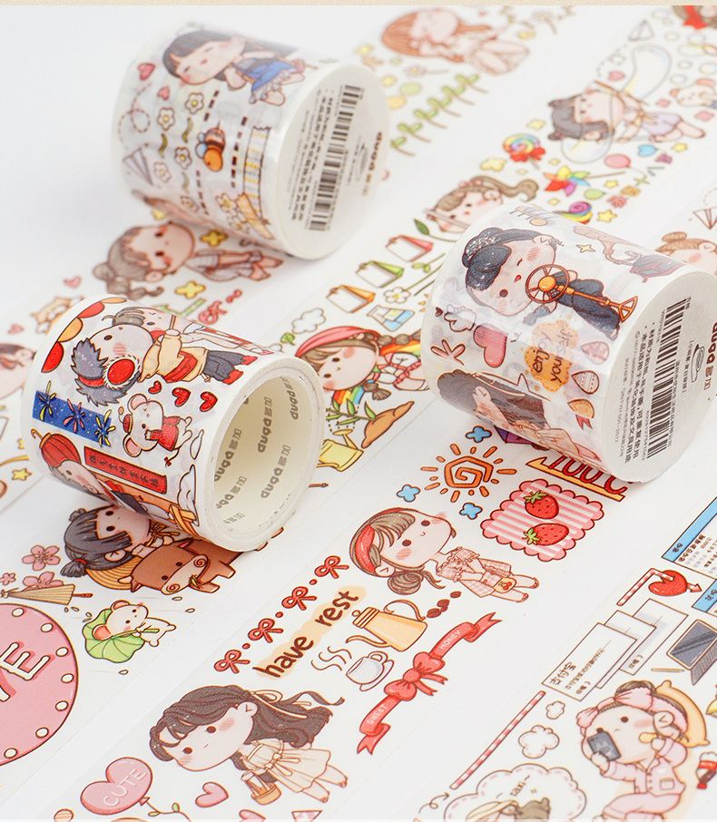 小麻糬手帳膠帶-魔幻世界(紙質款) (240cm)