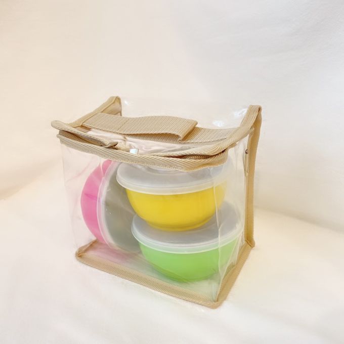 妞妞絲 - 透明收納袋-玫瑰煙粉 (XS)