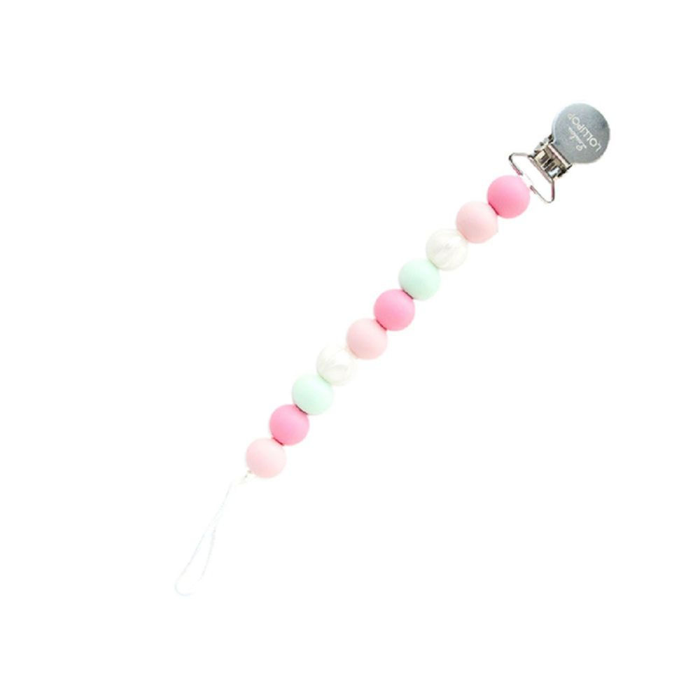 Loulou Lollipop - 加拿大 繽紛串珠奶嘴鍊夾系列 - 繽紛串珠-薔薇粉