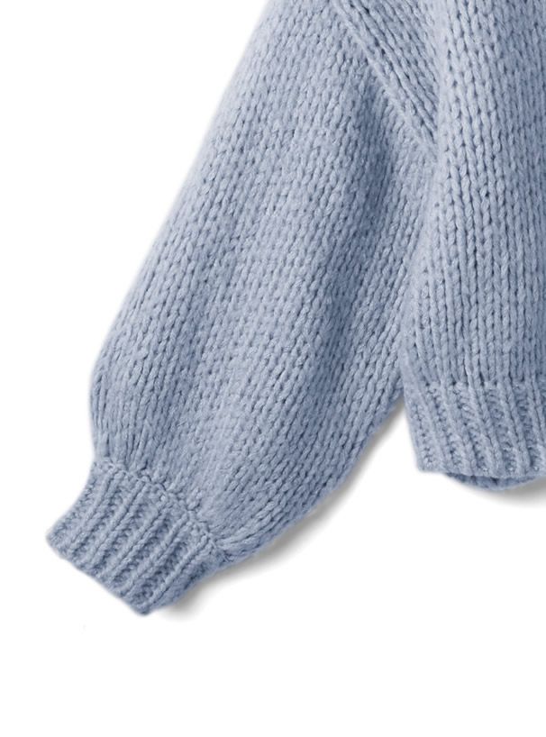 日本 GRL - 聯名款 慵懶麻花編織毛衣-活力橘