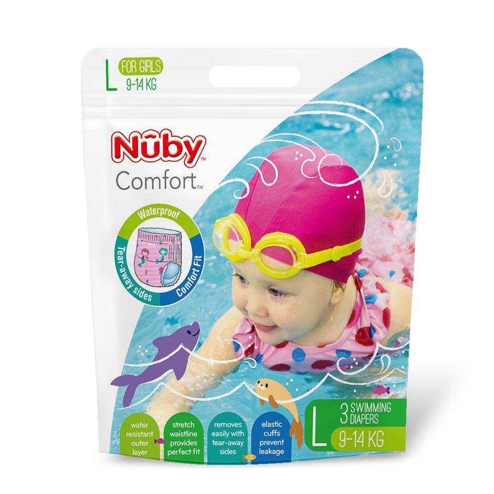 Nuby - 游泳尿布-(女/L)