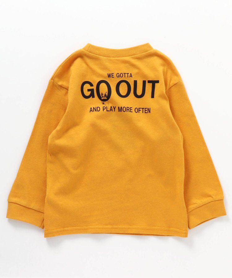 日本 BREEZE - 百搭舒適圓領薄長袖上衣-GO OUT-摩卡