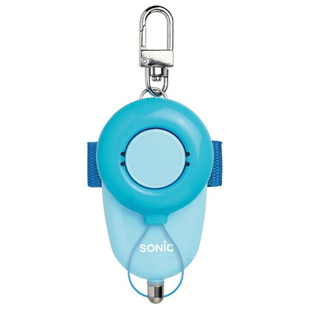 日本文具 SONIC - 安全防身警報器 93分貝 生活防水 (藍)-附測試用4號電池