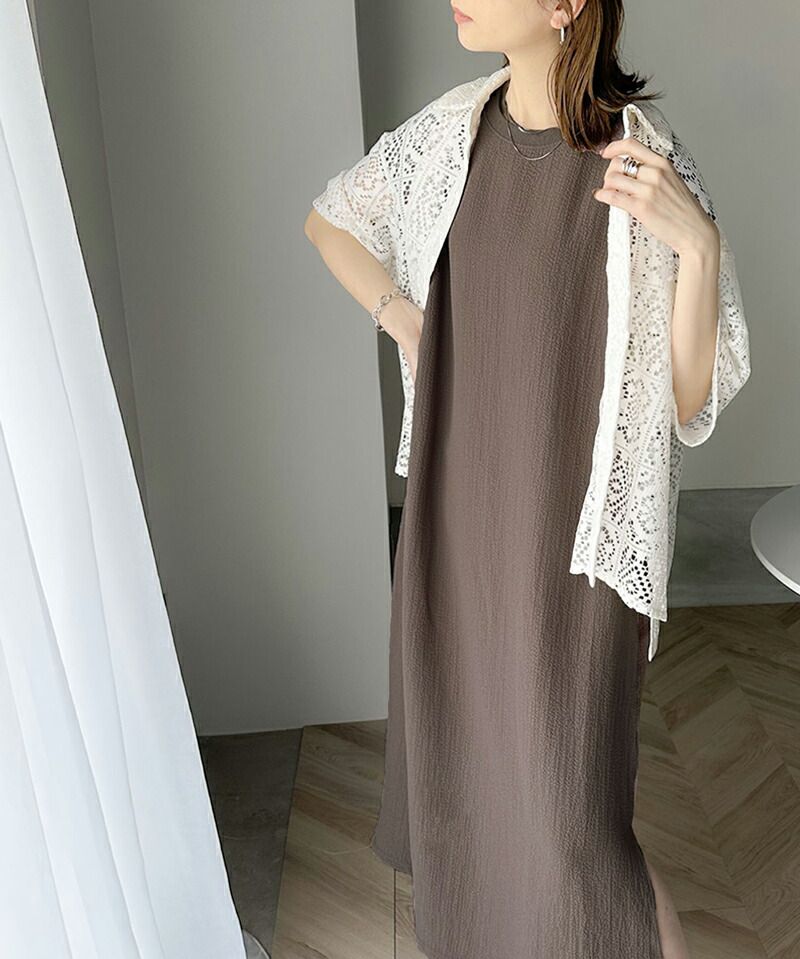 日本 Classical Elf - 極簡圓領修身無袖洋裝-黑