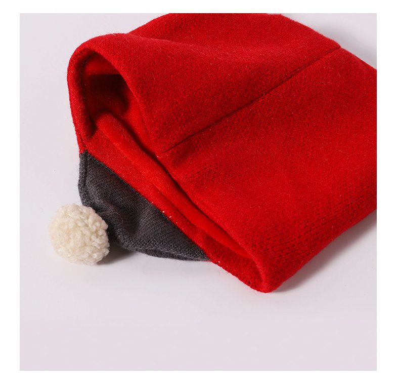 小熊圍脖毛帽組-橘色 (帽圍50-54CM/建議年齡3-8歲)