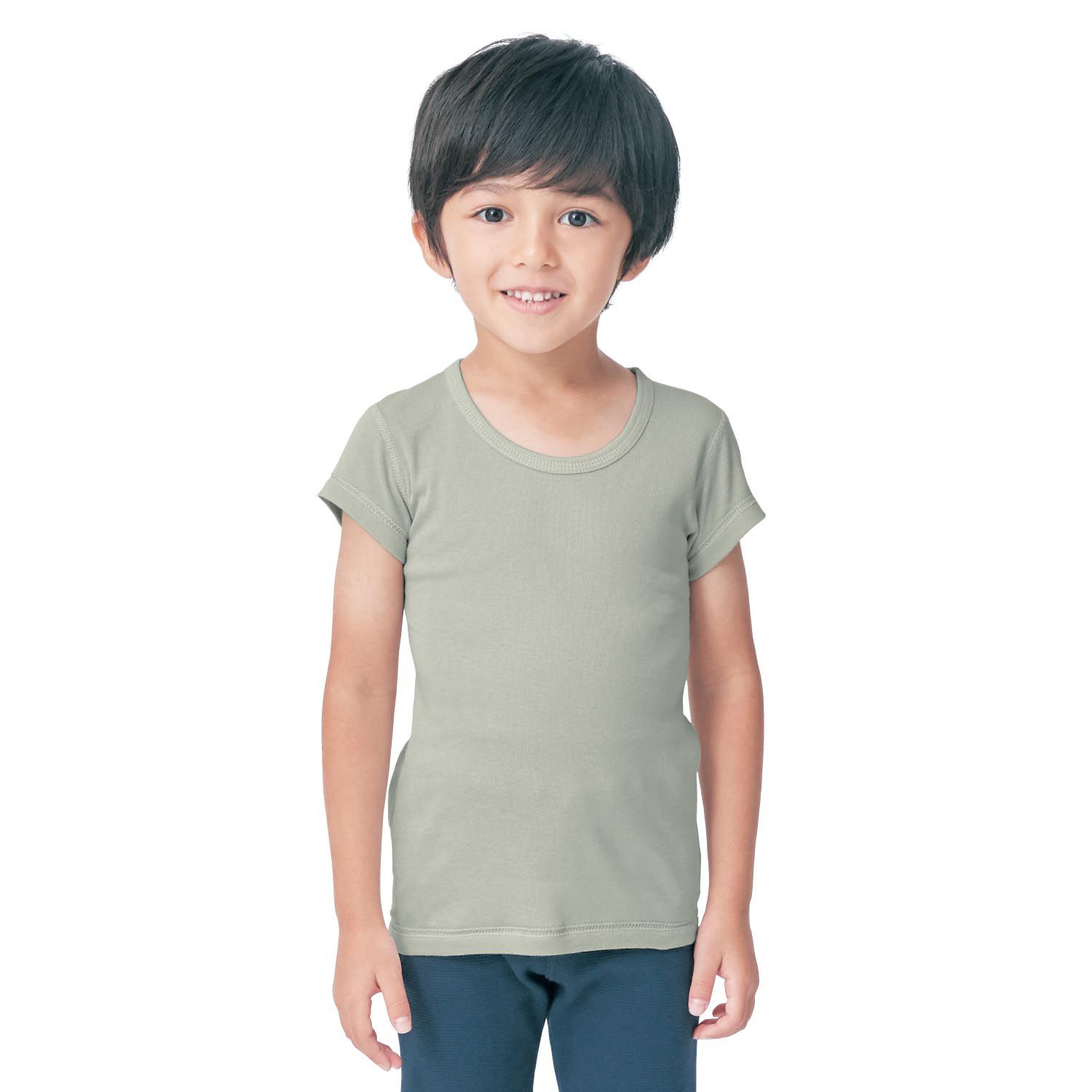 日本千趣會 - uru-hug 保濕保溫材質內衣兩件組(短袖)-粉紅