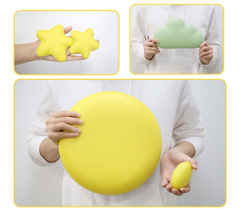 Vanibaby - 3D立體防撞壁飾-10顆黃星