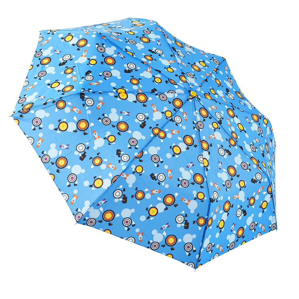 Rainstory - 抗UV隨身自動傘-眼球戰士(藍)-自動開收傘