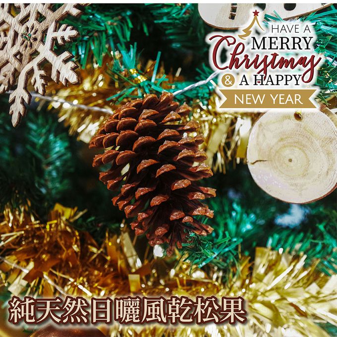 TROMSO - 風格旅程桌上型聖誕樹/含豐盛耶誕掛飾及附LED省電造型燈串-挪威松果森林 (總長約60cmx樹圍直徑約30cm)-總重量約600g