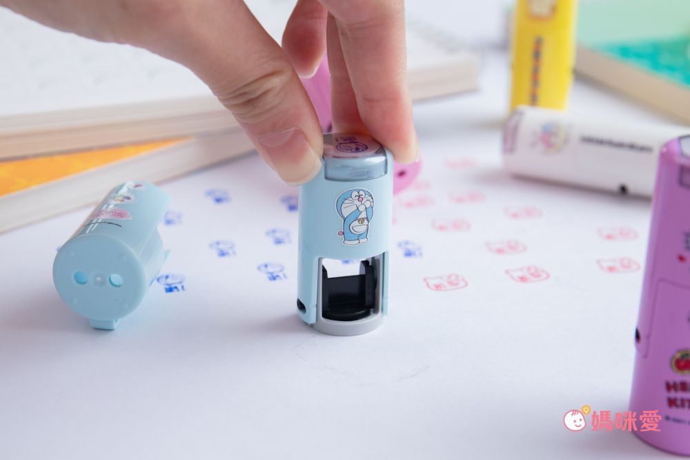 吉祥刻印 - 美樂蒂橡皮事務回墨印章-紫色墨-印面尺寸:圓形直徑1.2cm (印面尺寸:圓形直徑1.2cm)