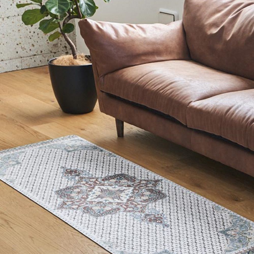 日本 Style Boat Market - 多功能瑜珈墊3mm-波斯風情(米白) (173*61cm)-8161-012-027-04