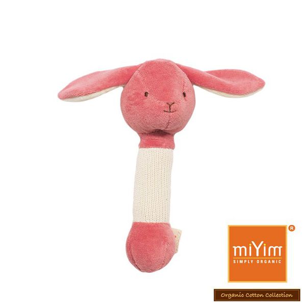 miYim - 安撫玩具禮盒 (手搖鈴+安撫巾+吊掛娃娃)-邦妮兔兔