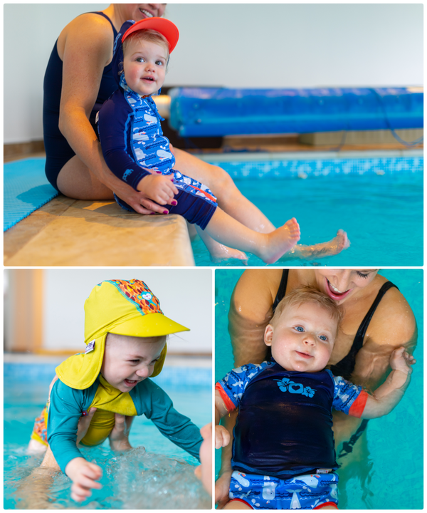 英國 Close - Pop-in嬰兒抗UV防曬泳衣-鯨魚