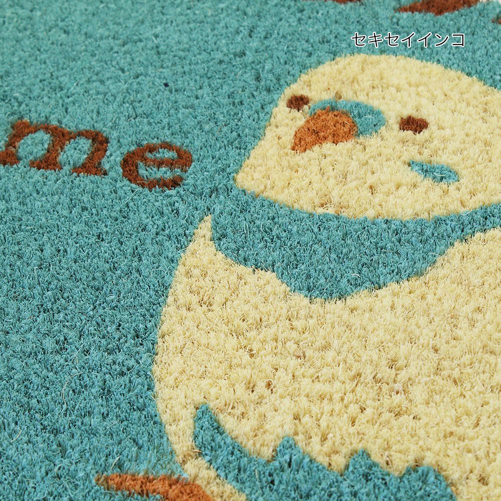 日本 TOMO - (室外款)長方形刮泥沙地墊-小黃鳥 (約60x40cm)