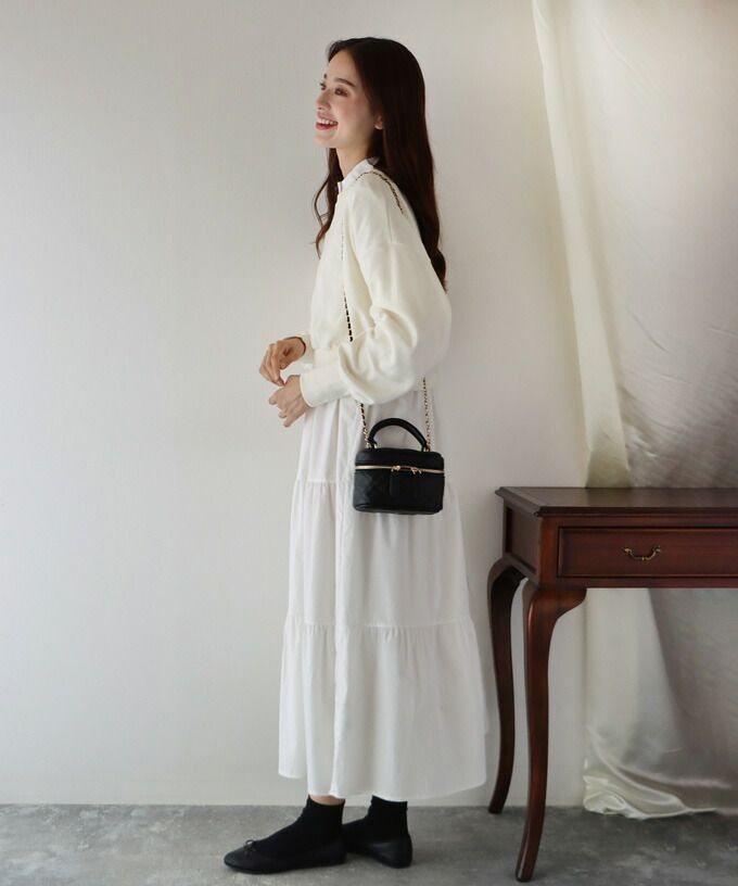 日本 BLUE EAST - 圓領百搭短版長袖上衣-草綠