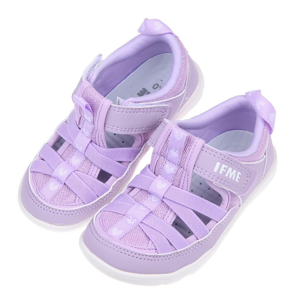 日本IFME - 元氣淺紫兒童機能水涼鞋-紫色