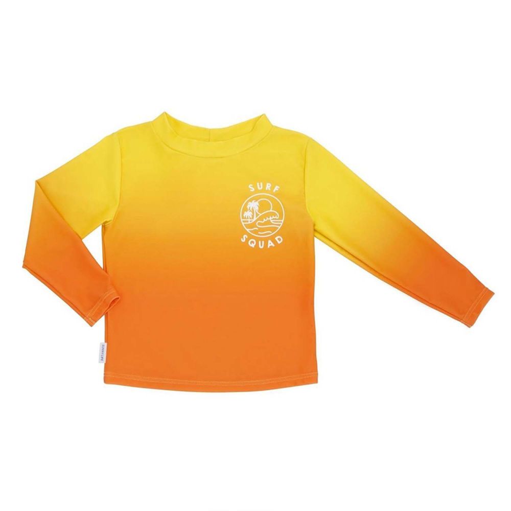 澳洲 Sunnylife - 抗UV防曬兒童長袖水母衣泳衣-橘黃漸層 (2-4歲)