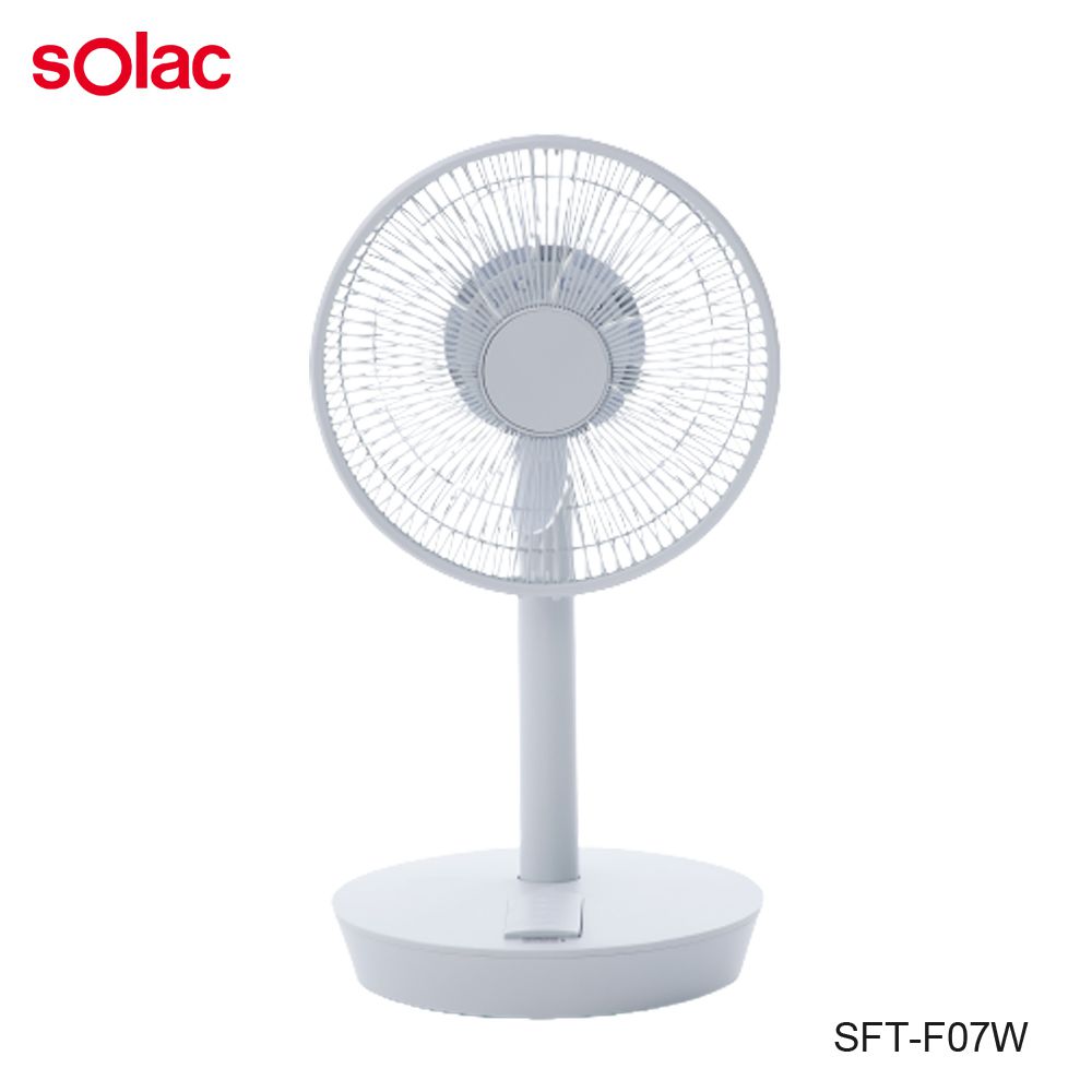 sOlac - 冰川白 SFT-F07W DC無線可充電行動風扇 (冰川白)