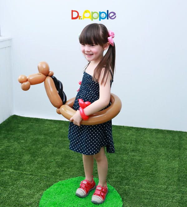 Dr. Apple - 機能童鞋-MIT微笑蘋果帥氣牛仔童鞋-紅