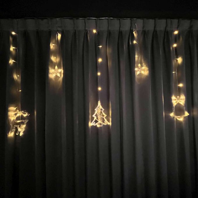 MODACore 摩達客 - LED138燈冰條造型燈串電池燈+USB兩用充電 -暖白光/聖誕造型款