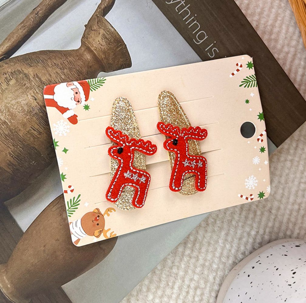 聖誕節造型BB夾(2入)-薑餅人