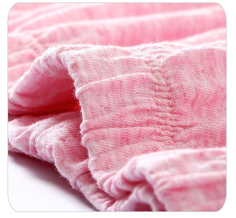 MAMDADKIDS - 純棉短袖套裝/家居服-條紋上衣-粉色