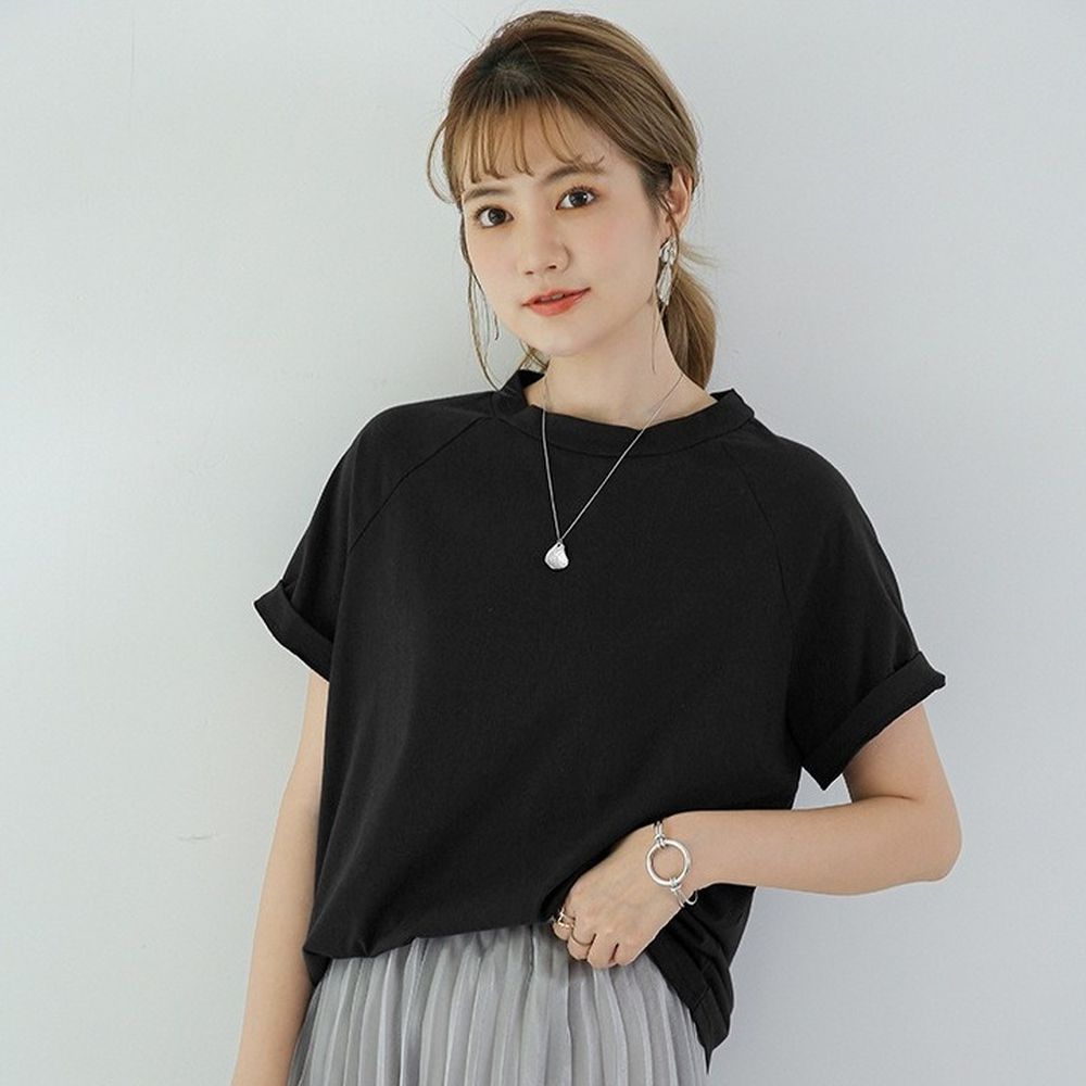 [包色推薦]經典好搭純棉短袖上衣-黑