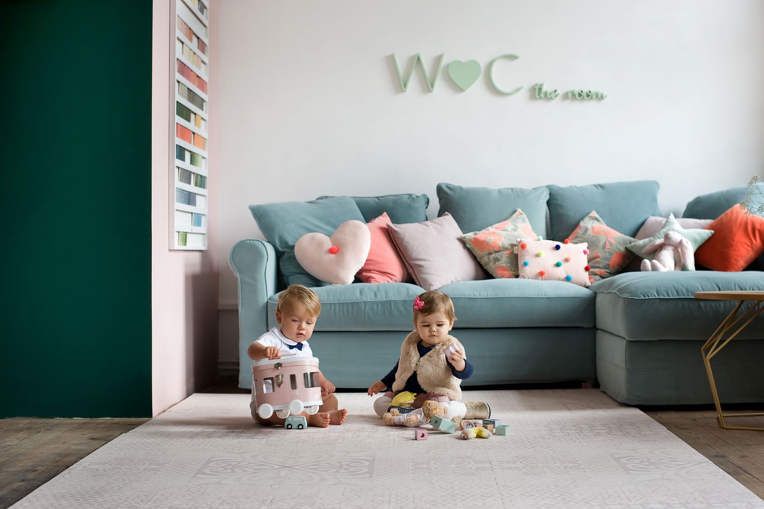 德國 toddlekind - 波斯風系列遊戲地墊-流砂棕-一組6片