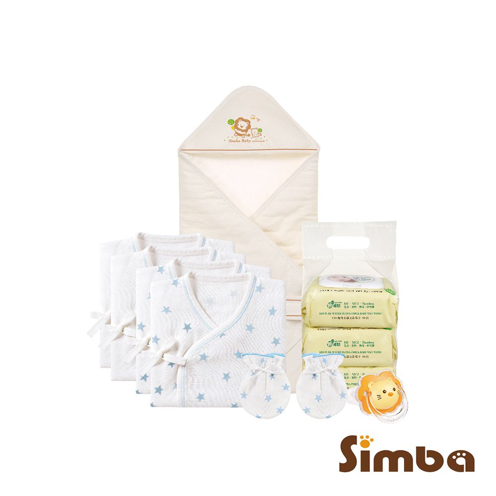 歡迎新生寶寶溫柔衣物組-藍