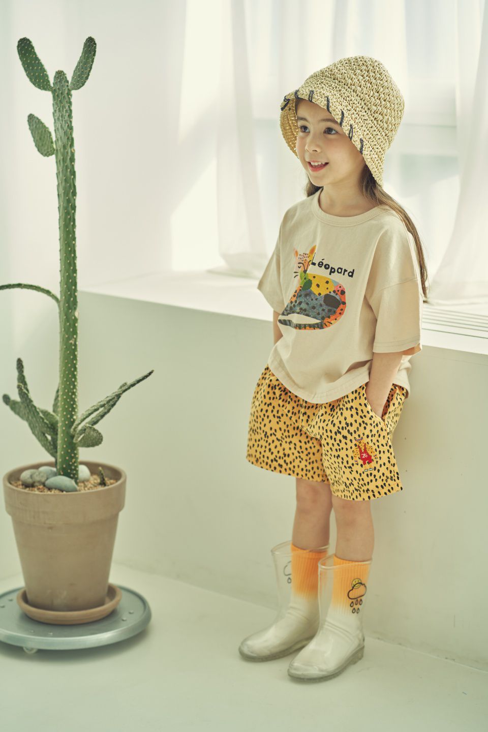 韓國 Mimico - 炫彩花豹T-杏