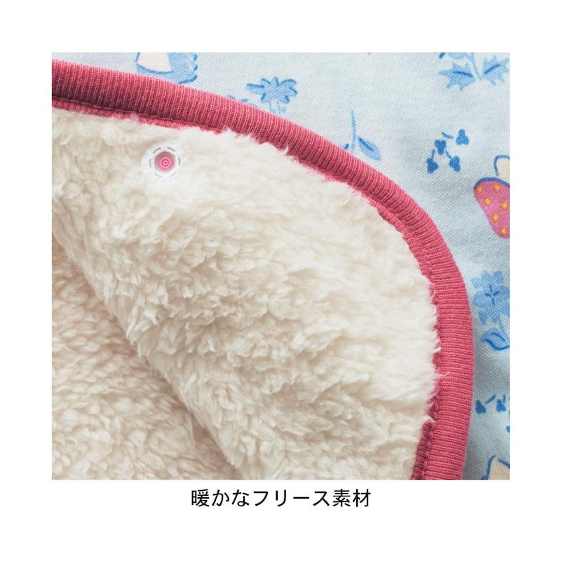 日本千趣會 - 迪士尼 刷毛保暖防踢被/背心-滿版米奇-深灰