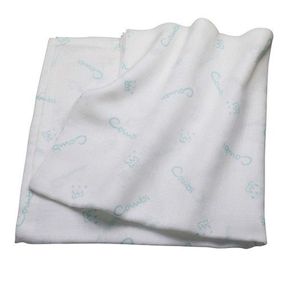 日本 Combi - 經典雙層紗布多用途浴包巾(1入)-綠色