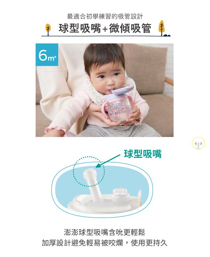 日本 Combi - LakuMug樂可杯第3階段吸管杯-活力車車N (6個月以上)-340ml-日本製