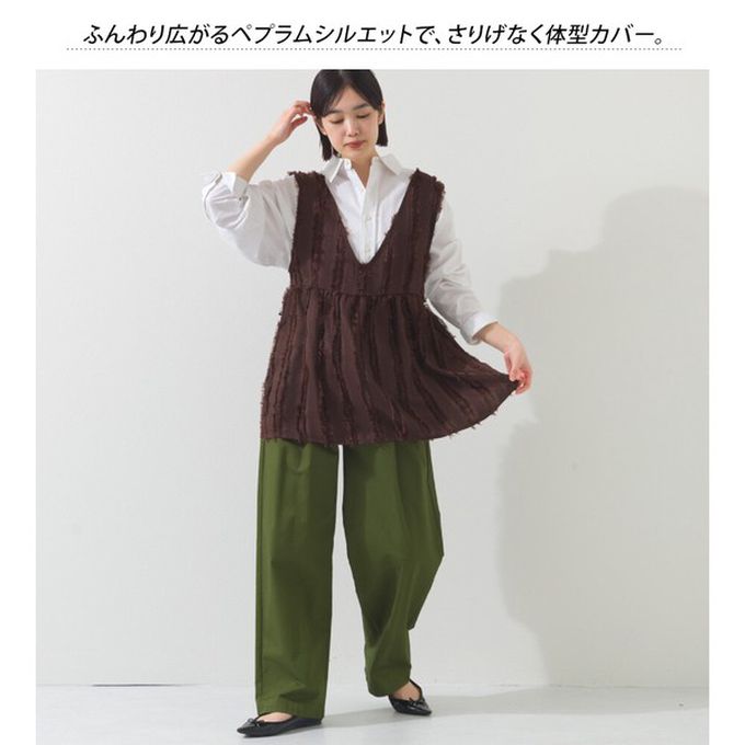 日本 OMNES - 前後2way甜美流蘇造型穿搭背心-白