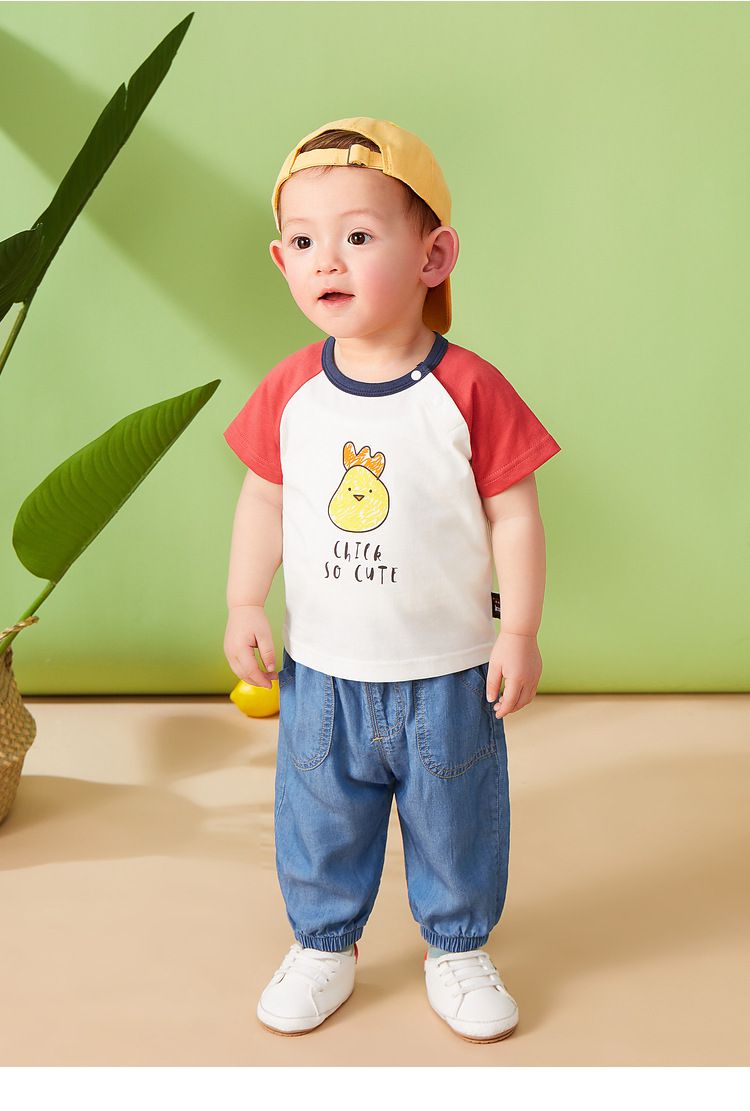 個性束口長褲-深藍色