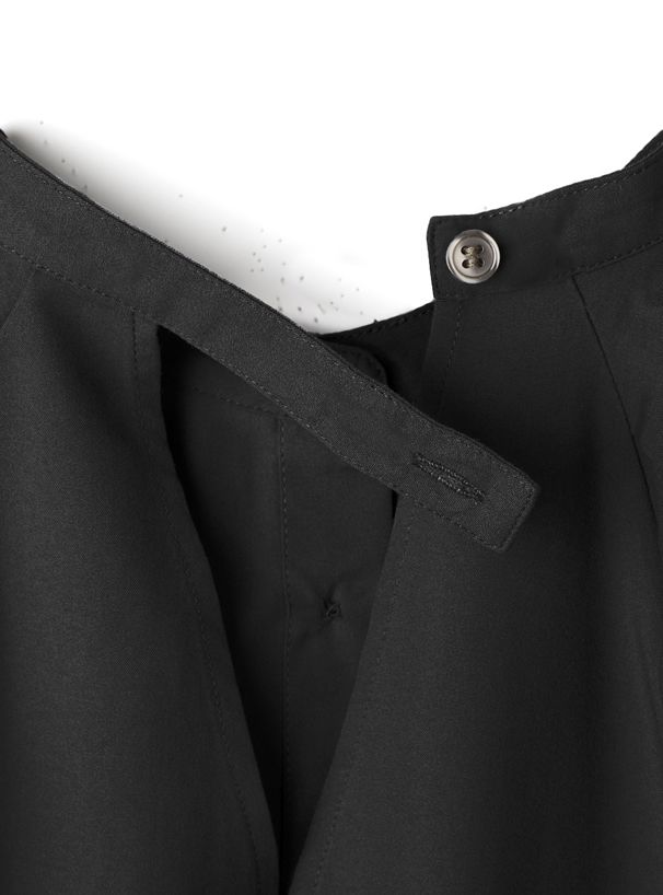 日本 GRL - 圓領大澎袖雪紡長袖襯衫-天使白