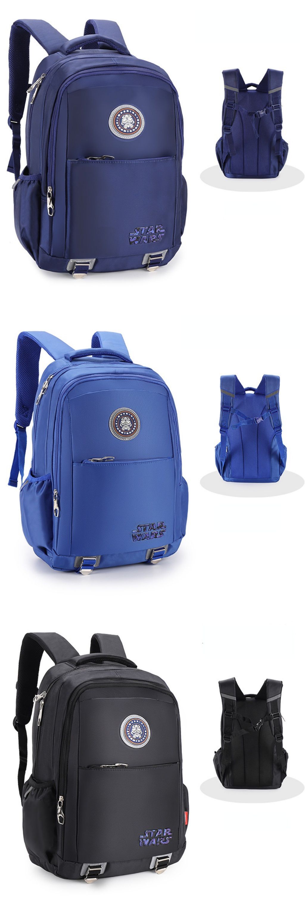 大容量減壓透氣書包-星際大戰-深藍色 (建議身高130-150cm)