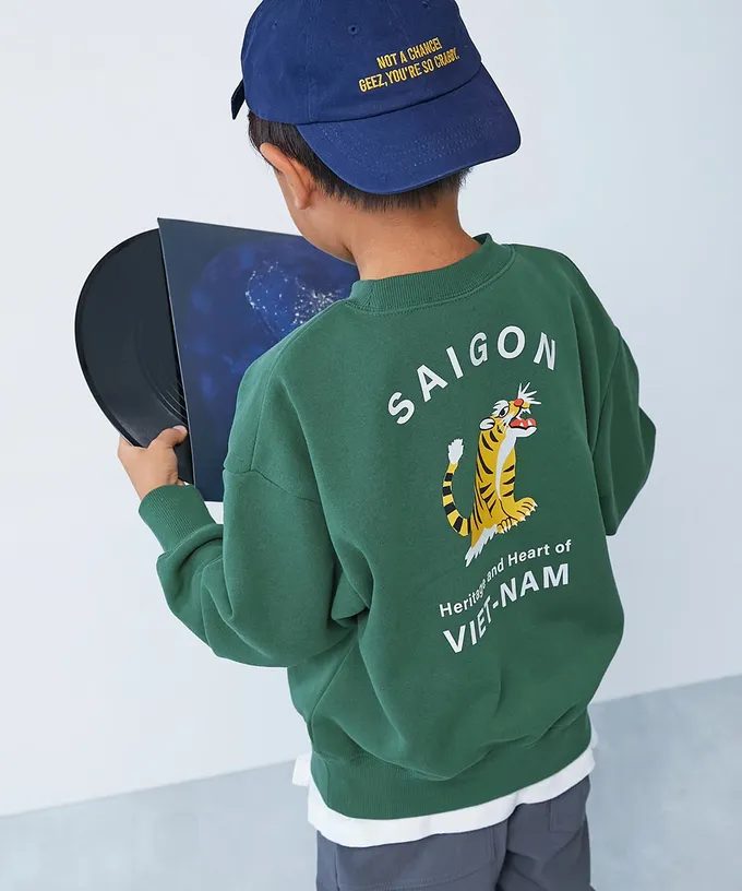 日本 devirock - 熱銷定番 印花縮口長袖上衣-MERCED-粉紫