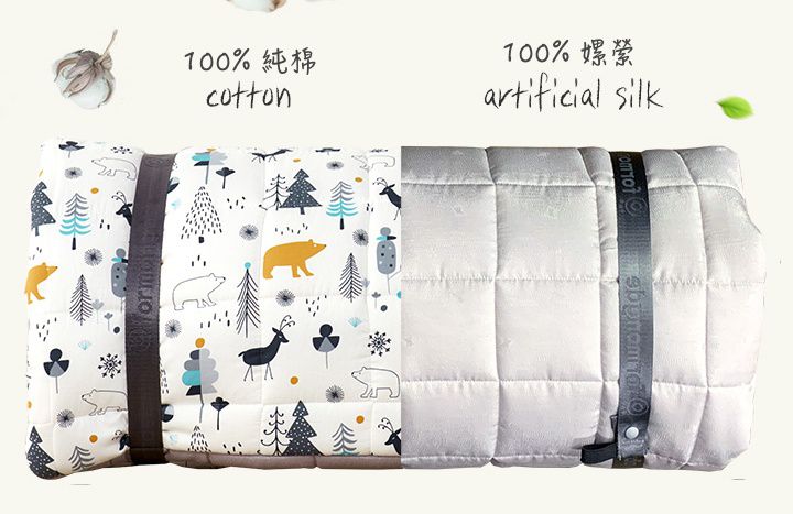 韓國 Formongde - 5cm厚墊雙面用睡袋/寢具(附收納袋)-媽咪愛專屬花色-閃亮獨角獸