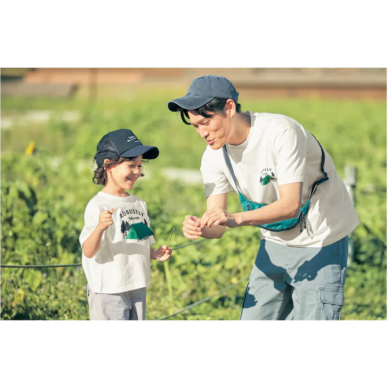 日本千趣會 - GITA 天竺棉印花短T(蓄光變色)-露營燈-灰