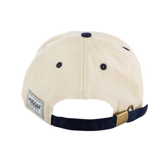 HUGGER - 小文青撞色兒童棒球帽 Hello藍灰色(防曬透氣遮陽輕量小孩鴨舌)-Hello藍灰色-70g